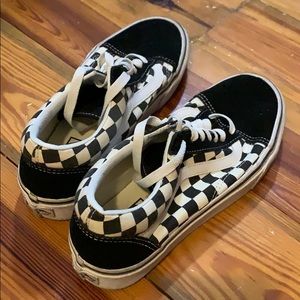 Black and White Checkered Vans Old Skool
